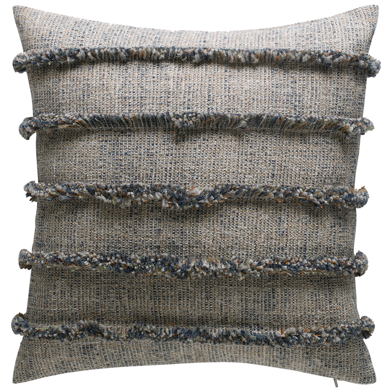 Rogue Cushion with Fringe Detail - Creek §