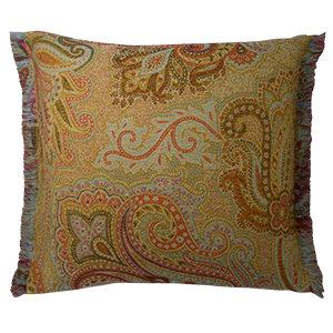 Dragonfly Cushion with Fringe - Fire §