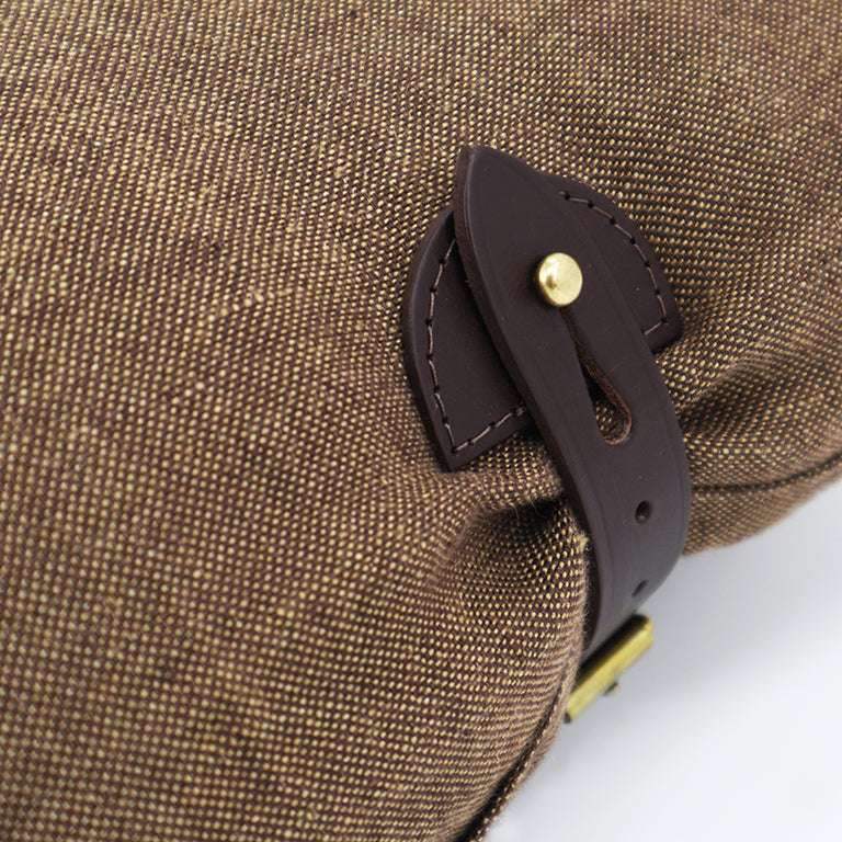 Autumn Cushion with Buckle Detail - Pecan