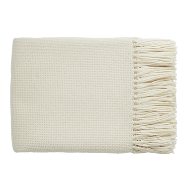 Baby Alpaca Throw - Cream