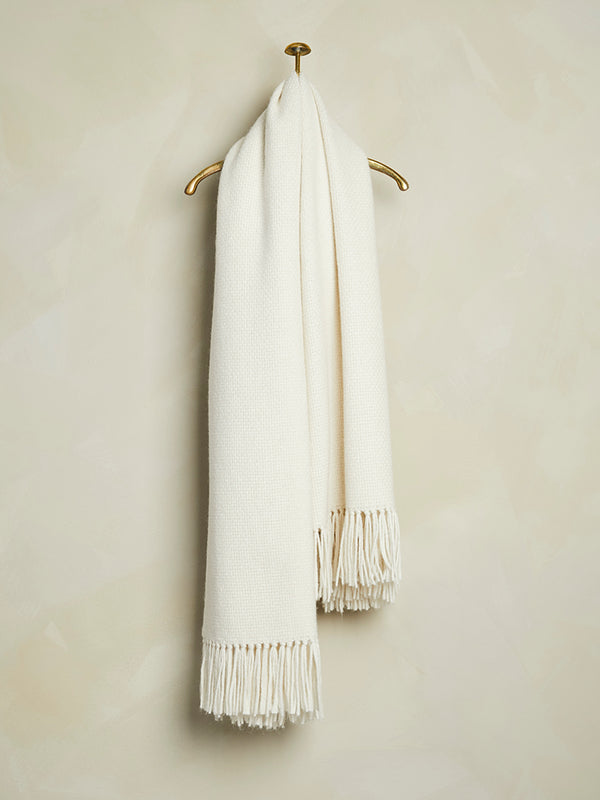 Baby Alpaca Throw - Cream