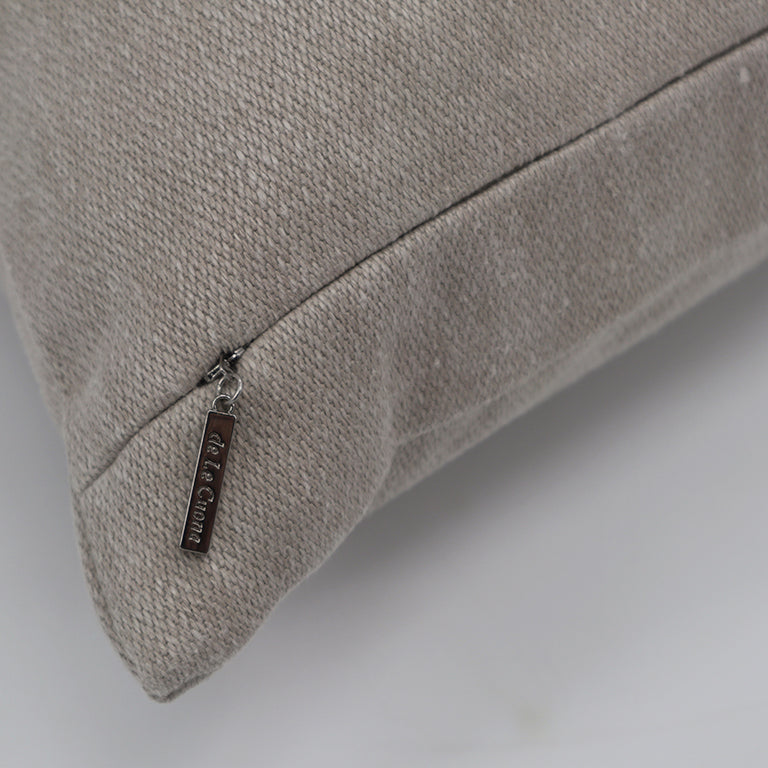 Carmen Knife Edge Cushion - Alabaster