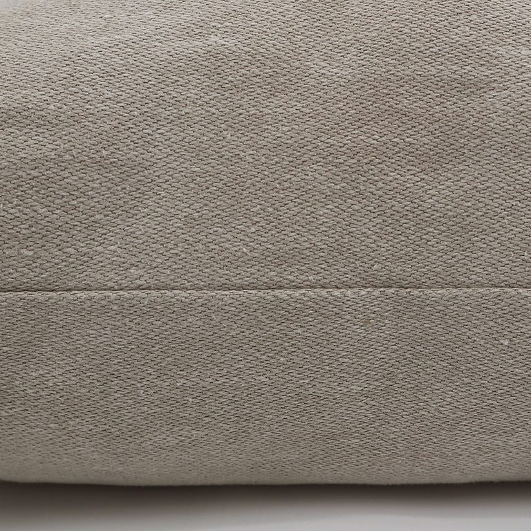 Carmen Knife Edge Cushion - Alabaster