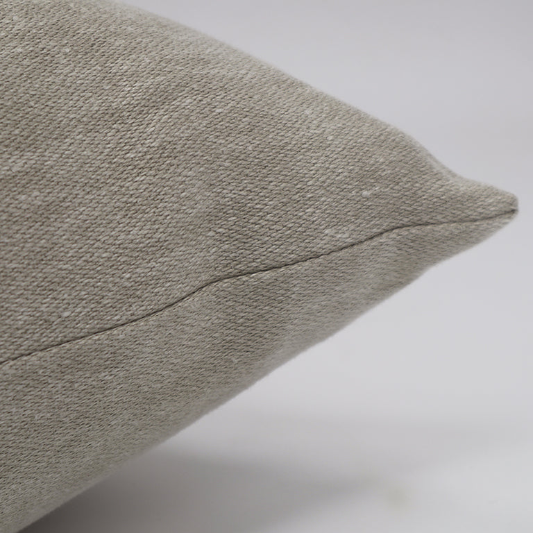 Carmen Knife Edge Cushion - Alabaster