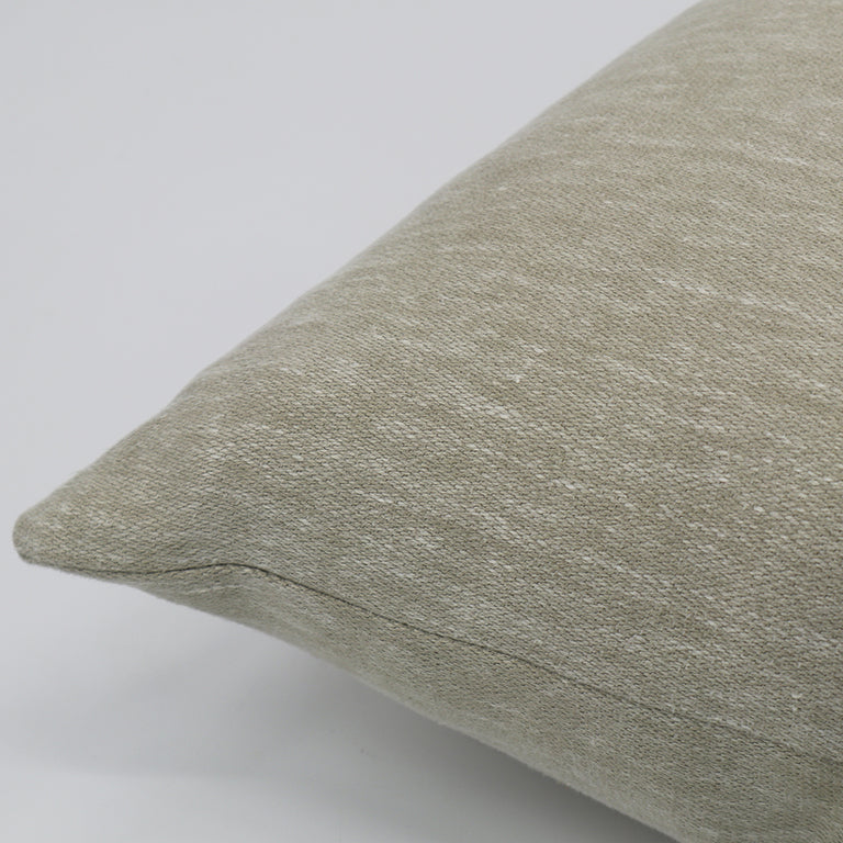 Carmen Knife Edge Cushion - Tahini