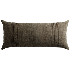 Cave Cloth Cushion with Vertical Detail - Storm