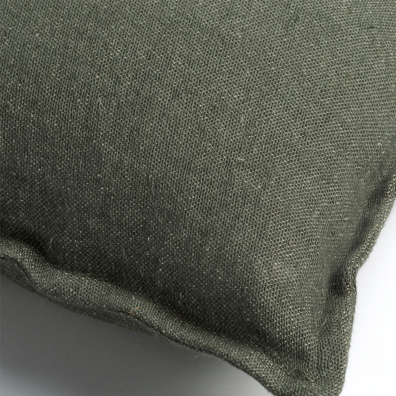 Classic Linen Cushion with Self Flange - Pine §