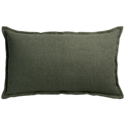 Classic Linen Cushion with Self Flange - Pine §