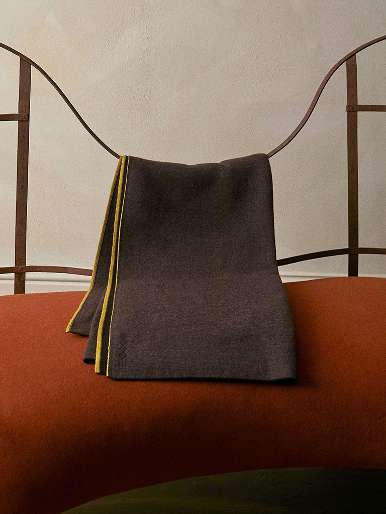 Classic Merino Wool Throw - Espresso