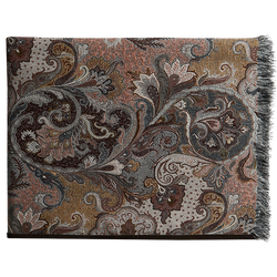 Elizabeth Throw with Fringe & Suede Edge - Pheasant