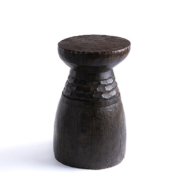 Engraved Mortar with Beaten Top No.29 - Brown