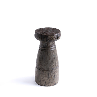 Engraved Mortar with Beaten Top No.33 - Brown