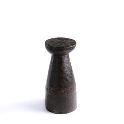 Engraved Mortar with Beaten Top and Bands No.34 - Brown