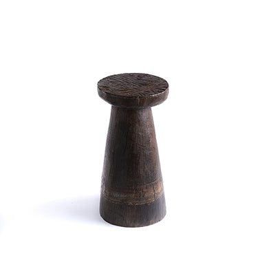 Engraved Mortar with Beaten Top and Bands No.35 - Brown