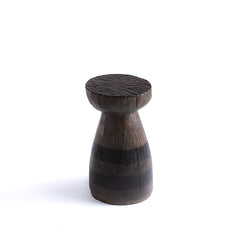 Engraved Mortar with Beaten Top and Stained Bands No.38 - Brown