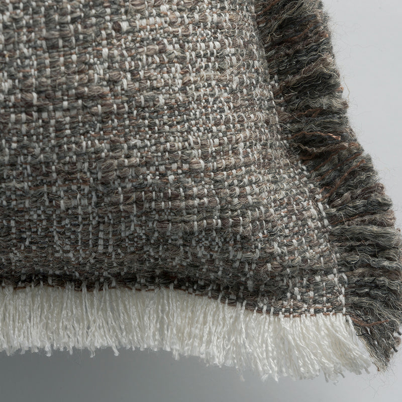 Flint Cushion with Fringe - Earth