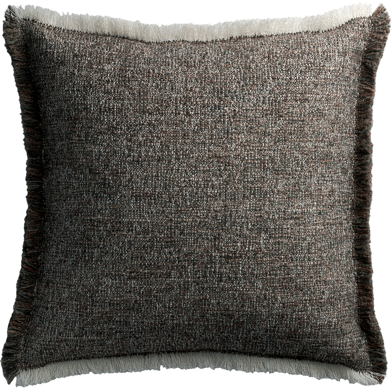 Flint Cushion with Fringe - Earth