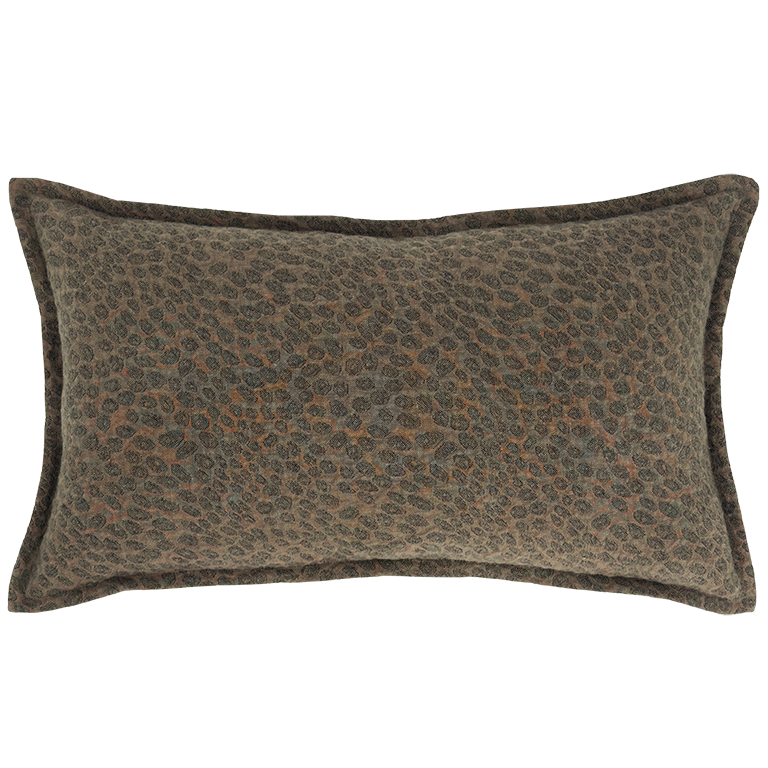 Kanoko Cushion with Flange - Plum