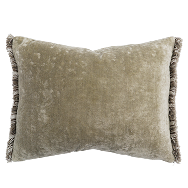 La Boheme Cushion with Fringing - Turtledove