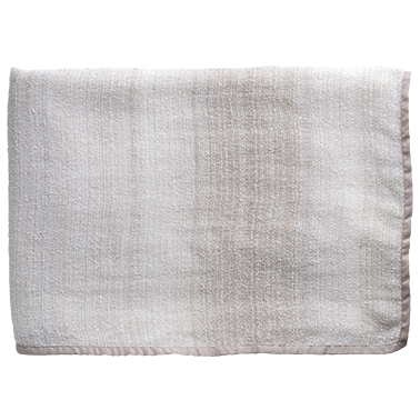 Linen Boucle Throw with Trim - Mist §