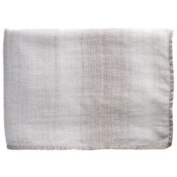 Linen Boucle Throw with Trim - Mist §