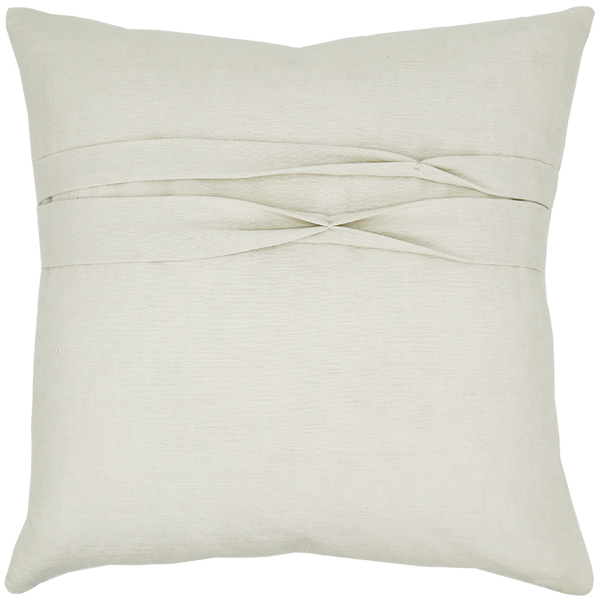 Lotus Cushion with Box Pleat Detail - Rice Paper