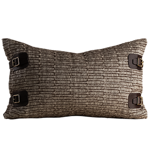 Nara Buckle Cushion - Thistle