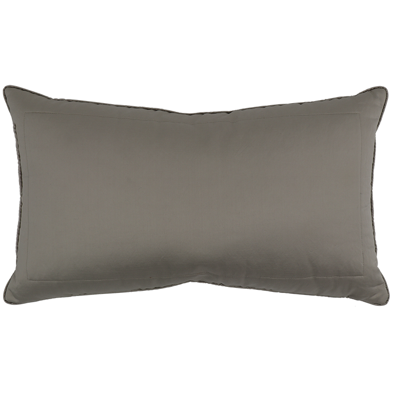 Old Hollywood Quilted Cushion - Silver