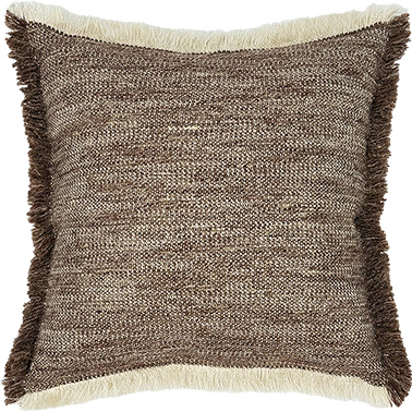 Tatami Cushion with Fringe - Pickle