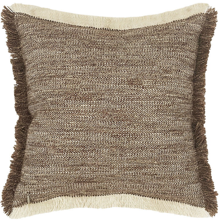 Tatami Cushion with Fringe - Pickle