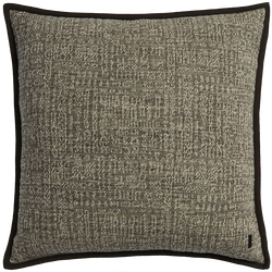 Tribal Linen Cushion with Wool Binding - Silt