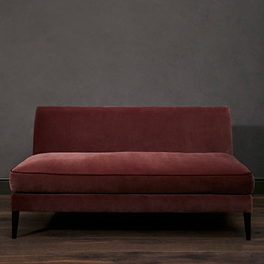 Vienna Armless Sofa - Bolero