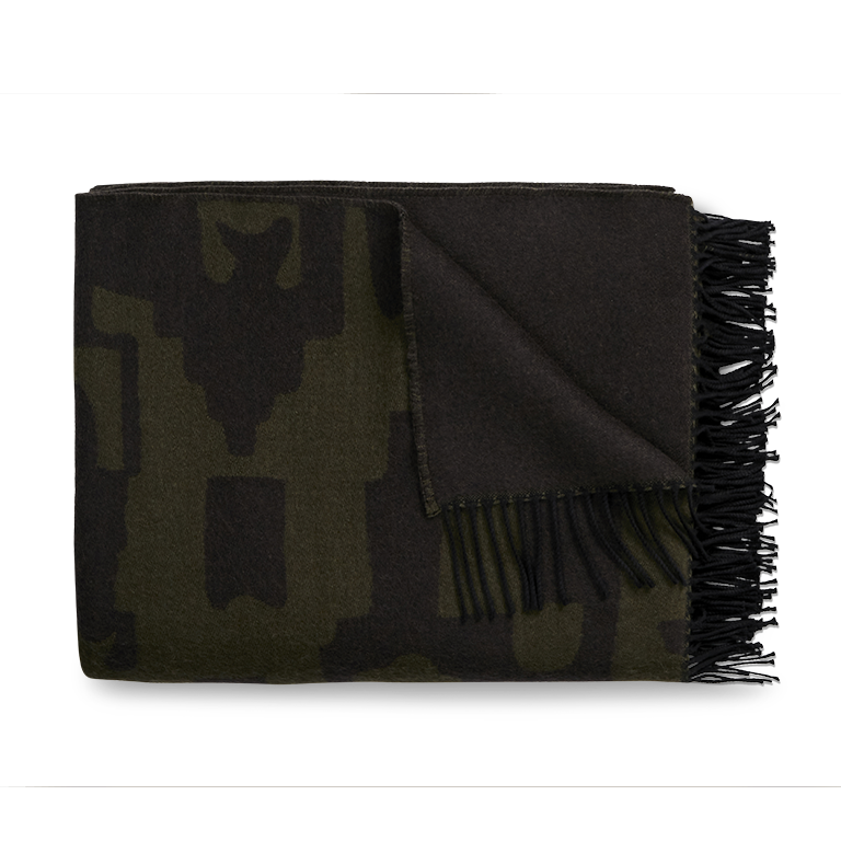 Village Wool Throw - Moss