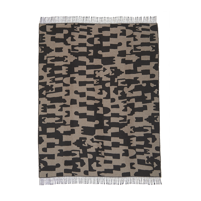 Village Wool Throw - Taupe