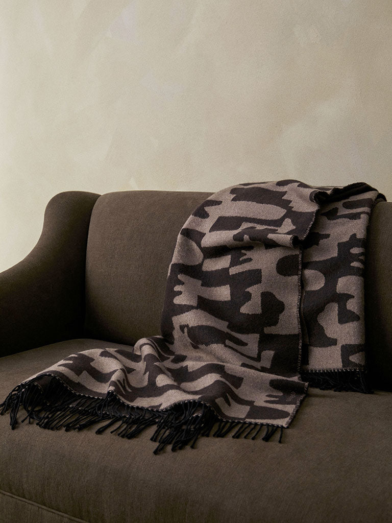 Village Wool Throw - Taupe