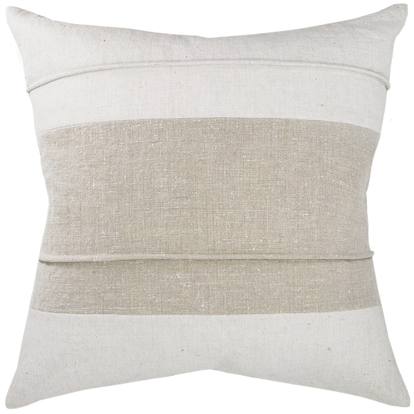 Vintage Cushion with Piped Detail - Canvas