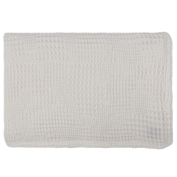 Wool Waffle Throw - Cream