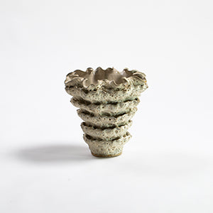 Urchin Ceramic Vase Medium - White